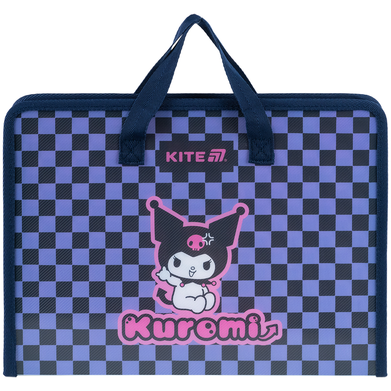Папка-портфель на блискавці, 1 відділ., A4, Kuromi HK25-202-2 Kite