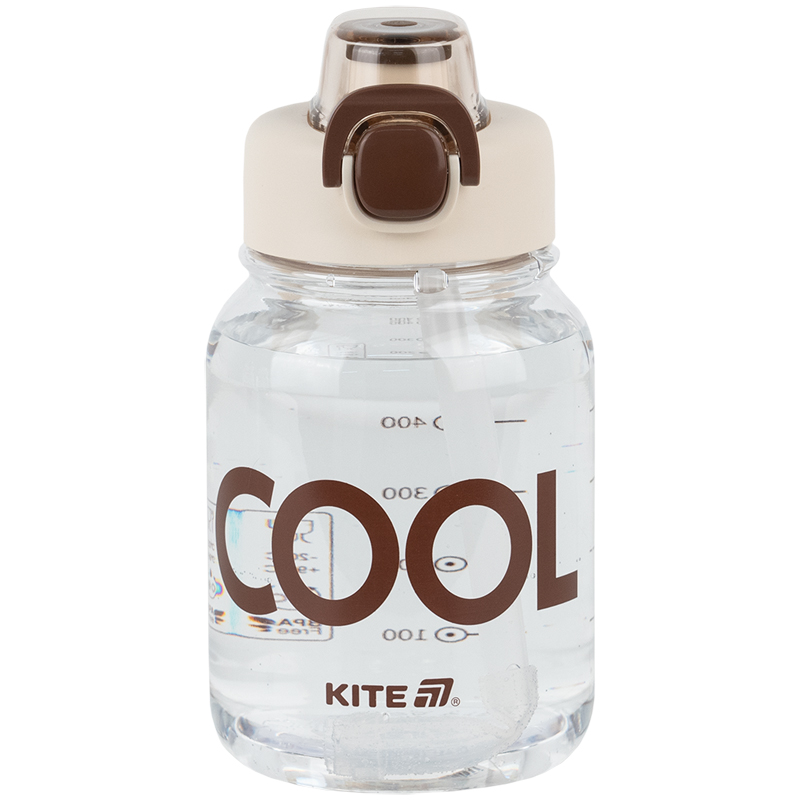 Пляшечка для води, 700 мл, біло-коричнева, K25-1217-1 Kite