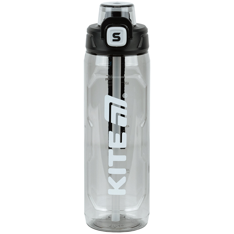 Пляшечка для води, 800 мл, чорна, K25-1211-1 Kite