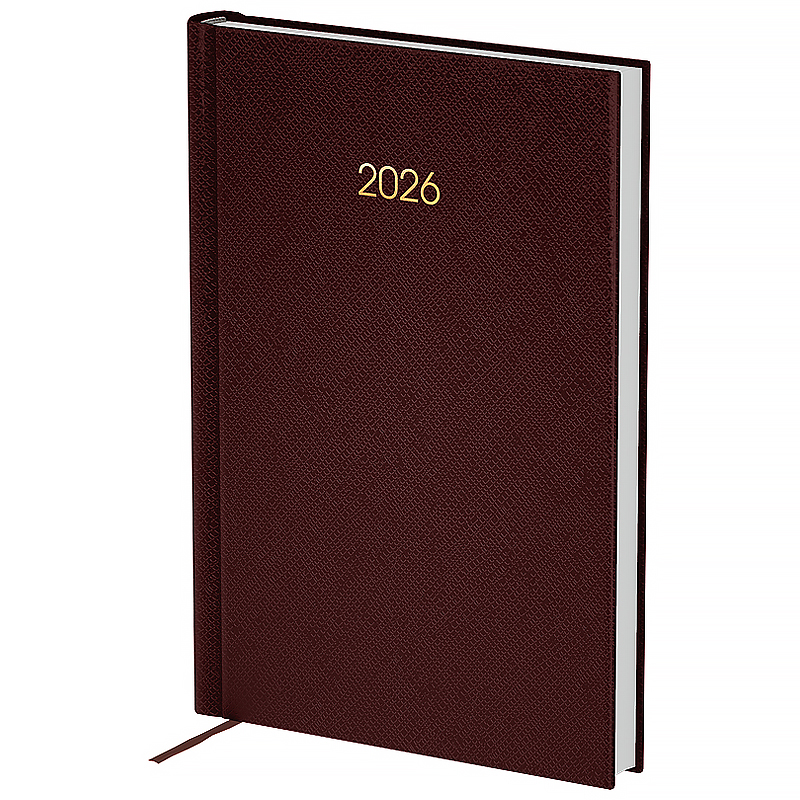 Щоденник 2026 Classic Style, 145*210, з/т коричневий, 8840-26-4-A