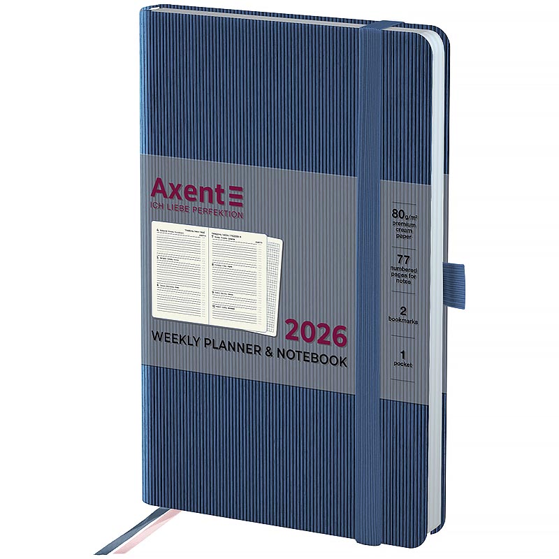 Щотижневик 2026 Partner Lines, 125*195, блакитний, 8515-26-48-A