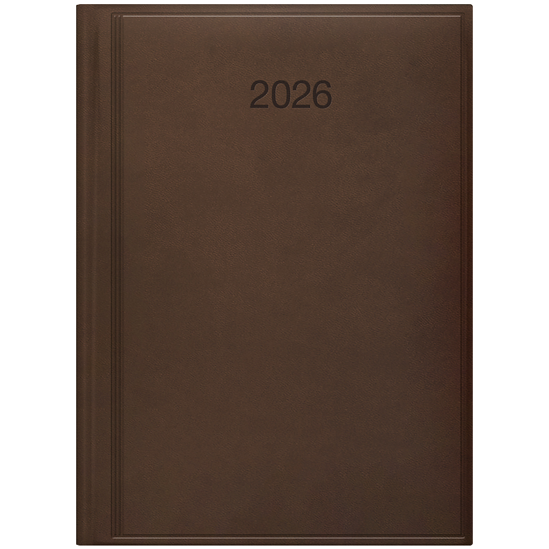 Щоденник 2026 Стандарт Torino слп/т коричневий, 73-795 38 706 Brunnen