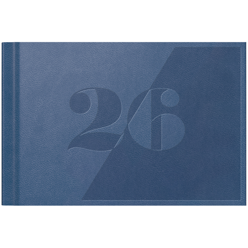 Щотижневик 2026 кишеньк Torino Trend синій, 73-755 38 616 Brunnen