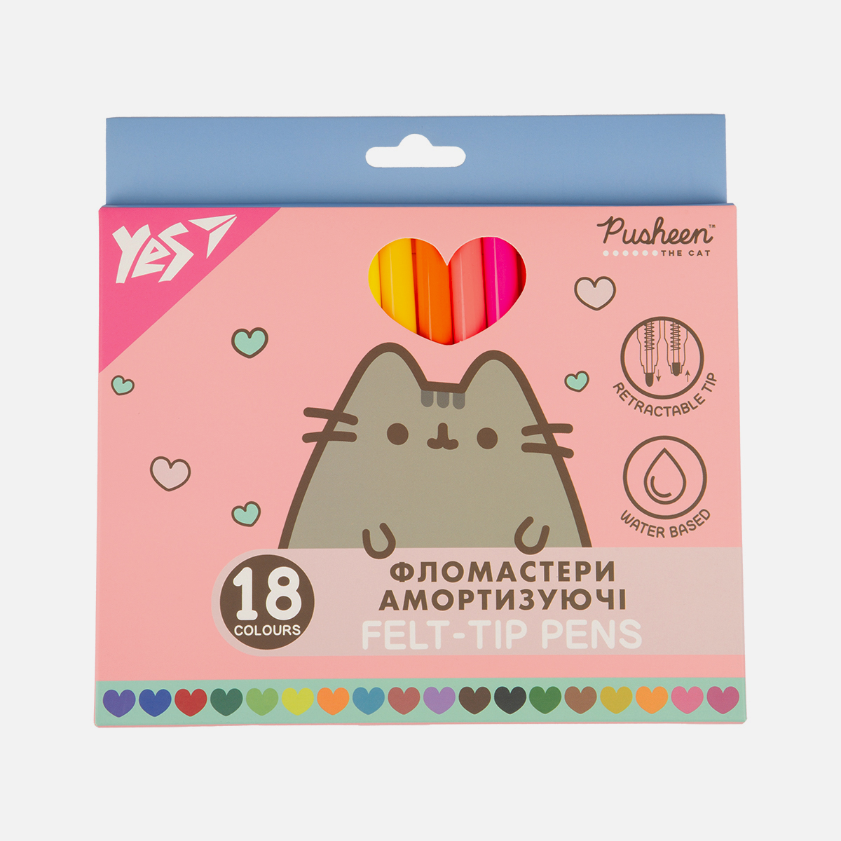 Фломастери YES 18 кольорів 