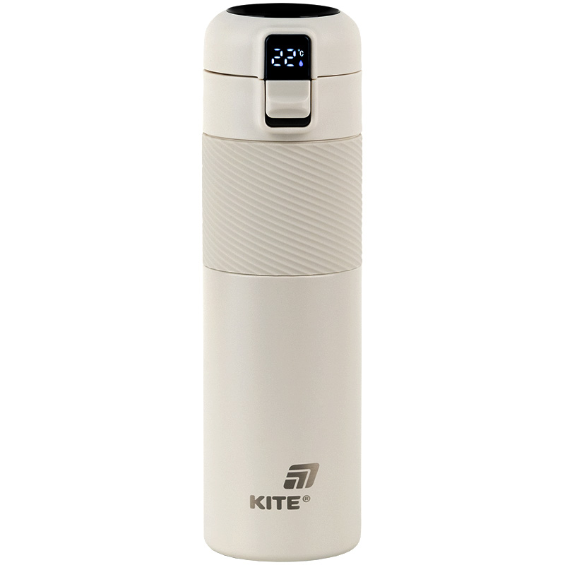 Термос з термодатчиком 450 мл, бежевий K25-1227-1 Kite