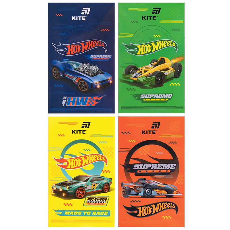 Блокнот-планшет А6, 50арк, нелінований Hot Wheels HW26-195 Kite