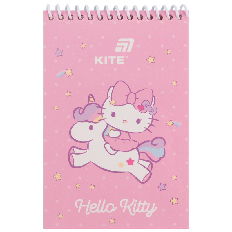Блокнот пласт обкл., спіраль, А6, 48арк., нелінований Hello Kitty HK26-196-1 Kite