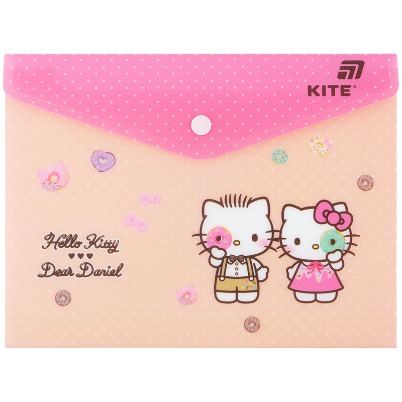 Папка на кнопці А5, HK25-245-2 Hello Kitty