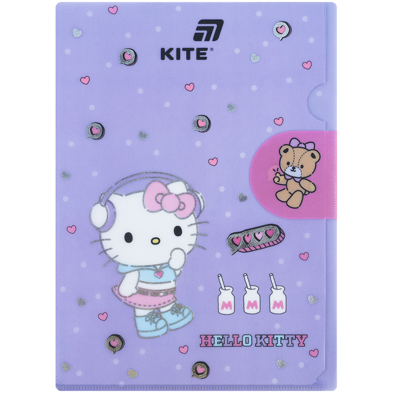 Папка-куточок з клапаном А4, HK25-248-5 Hello Kitty