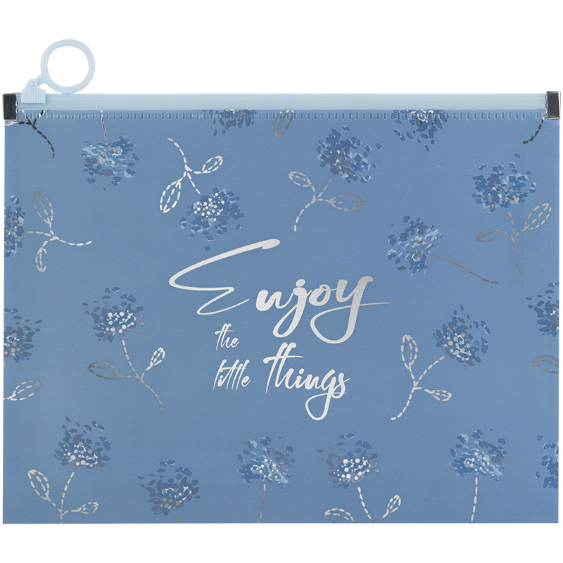 Папка на блискавці zip-lock А5+ Flower Symphony-3, 1498-46-A