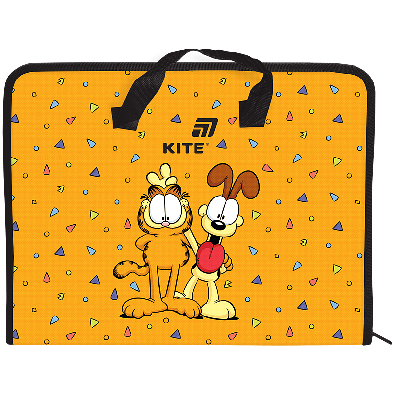 Папка-портфель на блискавці, 1 відділ., A4, Garfield GF26-202 Kite