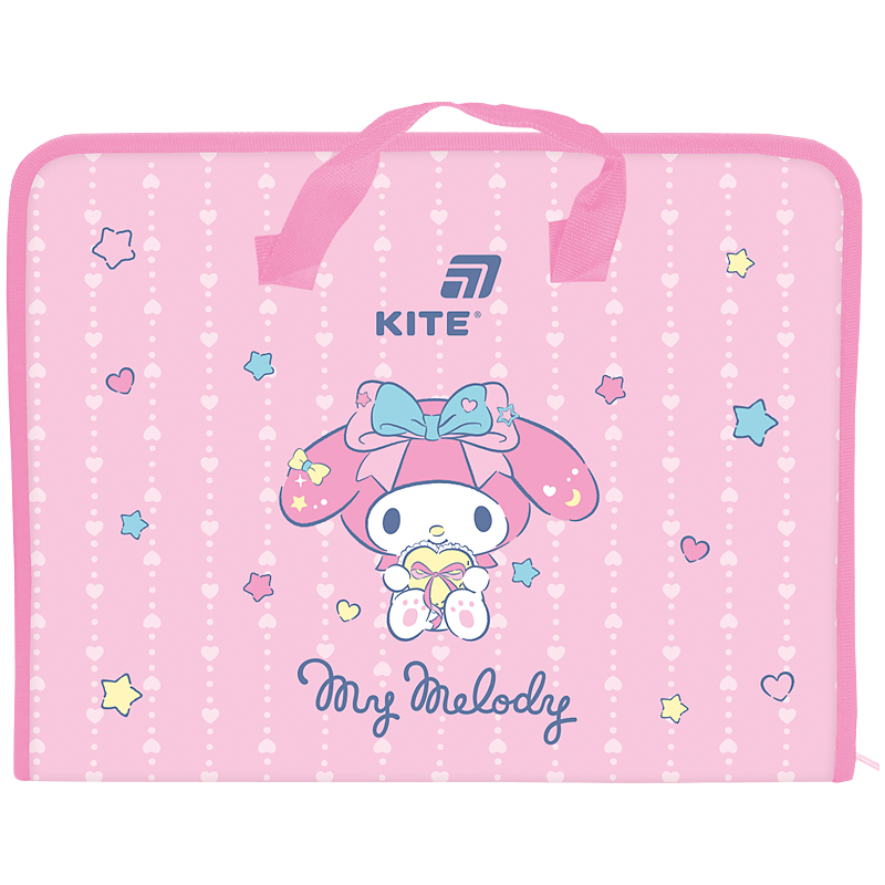 Папка-портфель на блискавці, 1 відділ., A4, My Melody HK26-202 Kite