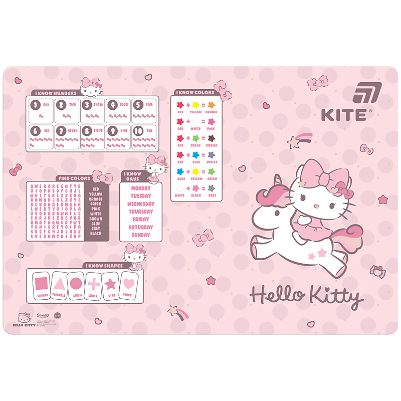Підкладка настільна, 42,5x29см, PP Hello Kitty HK26-207 Kite