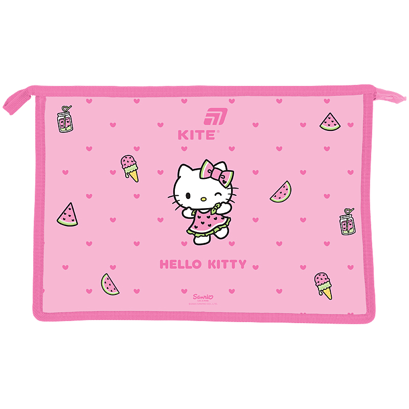Папка на блискавці A4+, Hello Kitty HK26-428 Kite