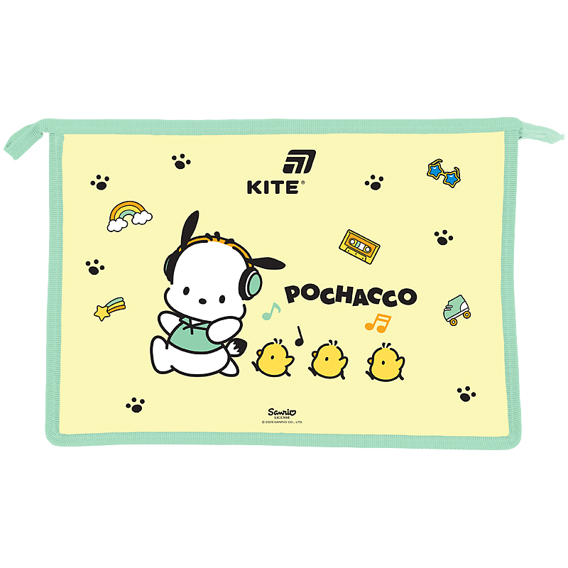 Папка на блискавці A4+, Pochacco PC26-428 Kite