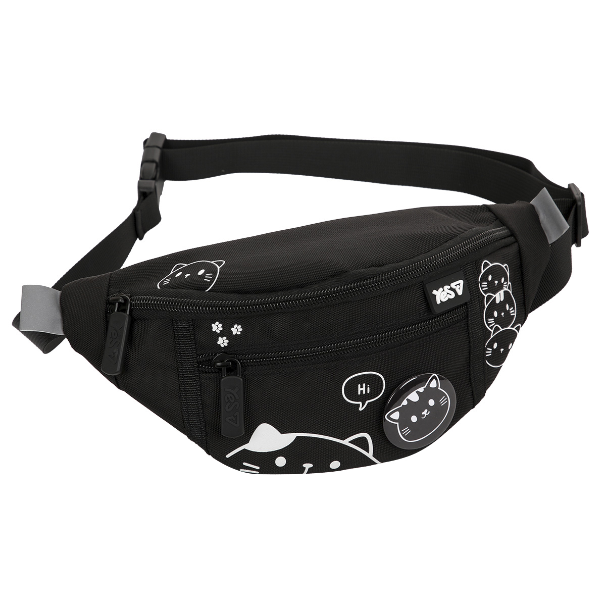 Сумка на пояс YES SP-36 Black Cat 26х12х6см., 550553