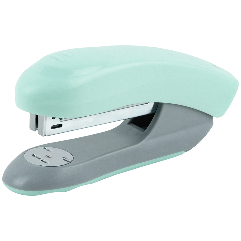 Степлер Welle-2 пласт., №24/6, 20 арк., Pastelini, м'ятний, 4820-18-A