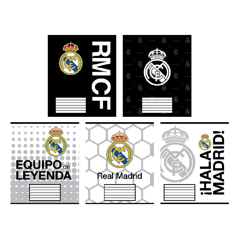 Зошит 18 арк., лінія, софт-тач + УФ лак, Real Madrid RL26-237 Kite