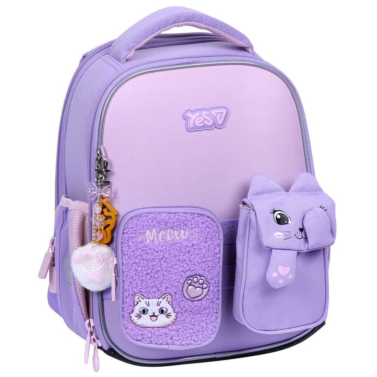 Рюкзак шкільний каркасний YES H-100S Little Kitty 35х28х15см., 550212