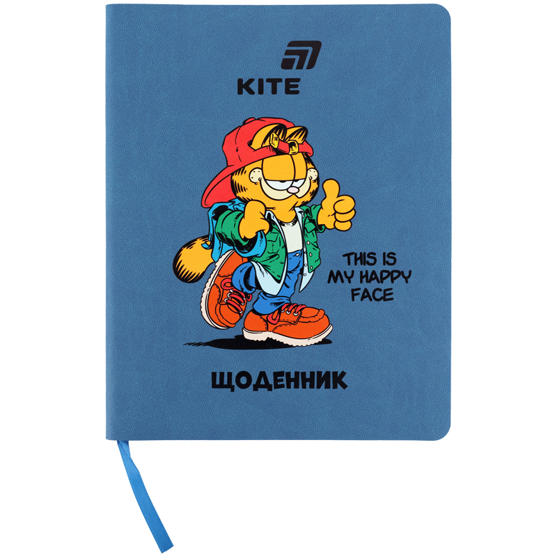 Щоденник шкільний, м'яка обкл. PU, Garfield GF26-283 Kite