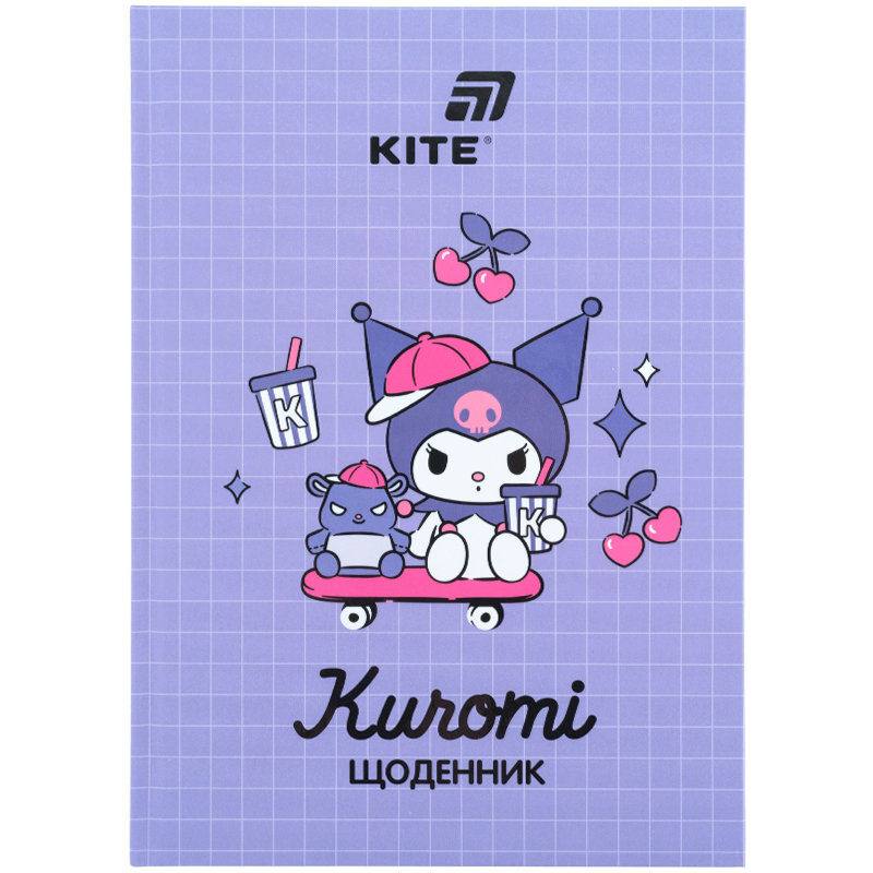 Щоденник шкільний, тверда обкл, Kuromi HK26-262-3 Kite