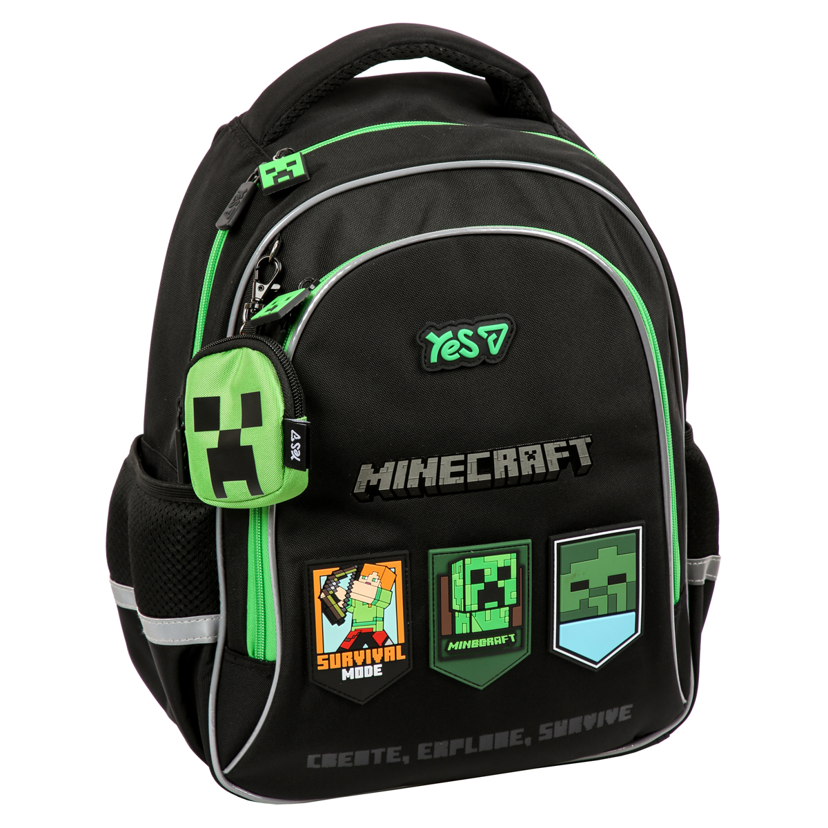 Рюкзак шкільний YES S-115M Minecraft Mode 38,5х26х14см., 550298