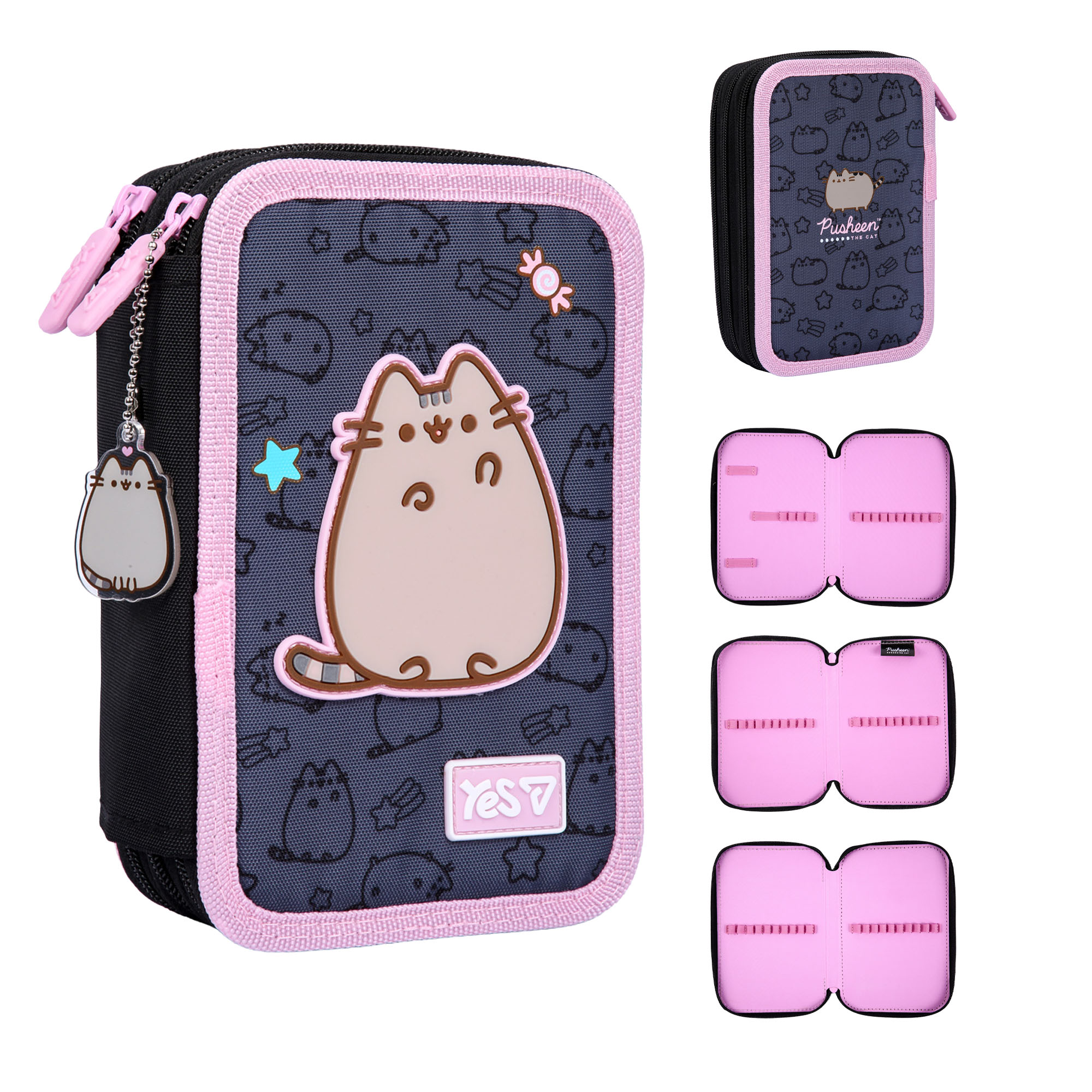 Пенал твердий YES потрійний  HP-05 My Pusheen 533748