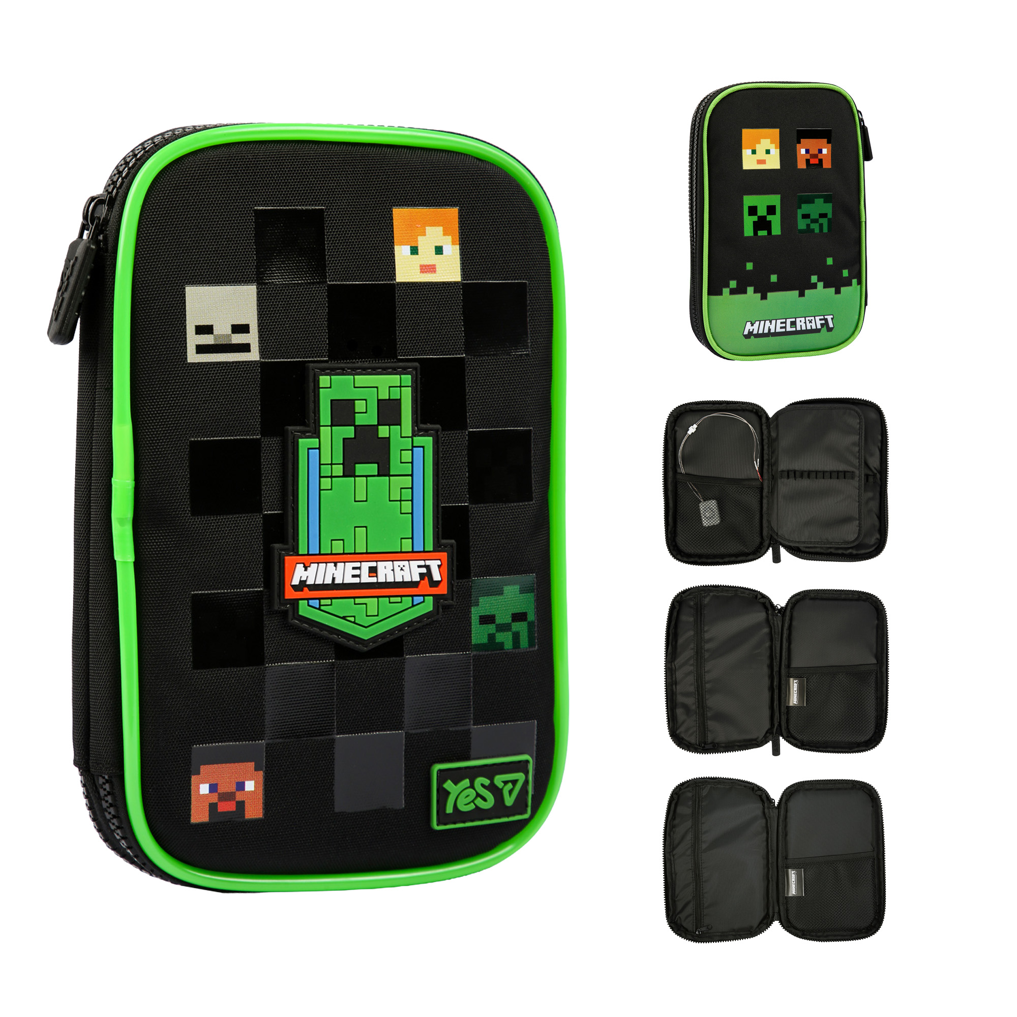 Пенал м'який з LED YES PH-35 Minecraft Reality 533778