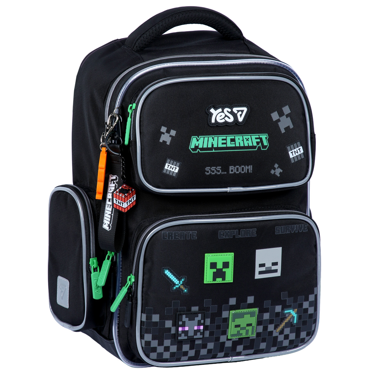 Рюкзак шкільний YES S-101M Minecraft Effect 39х30х15см., 550268