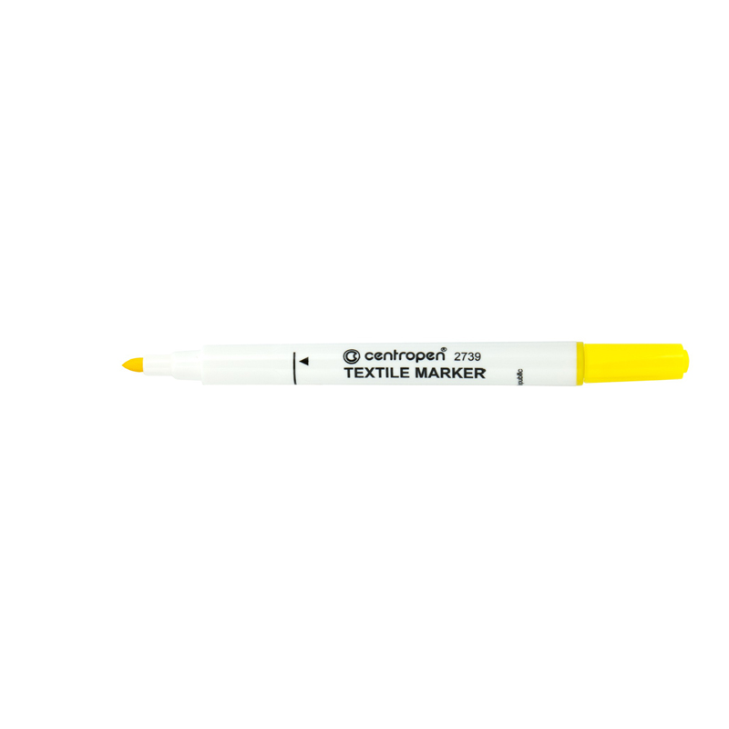 Маркер Textile 2739 2 мм жовтий Centropen