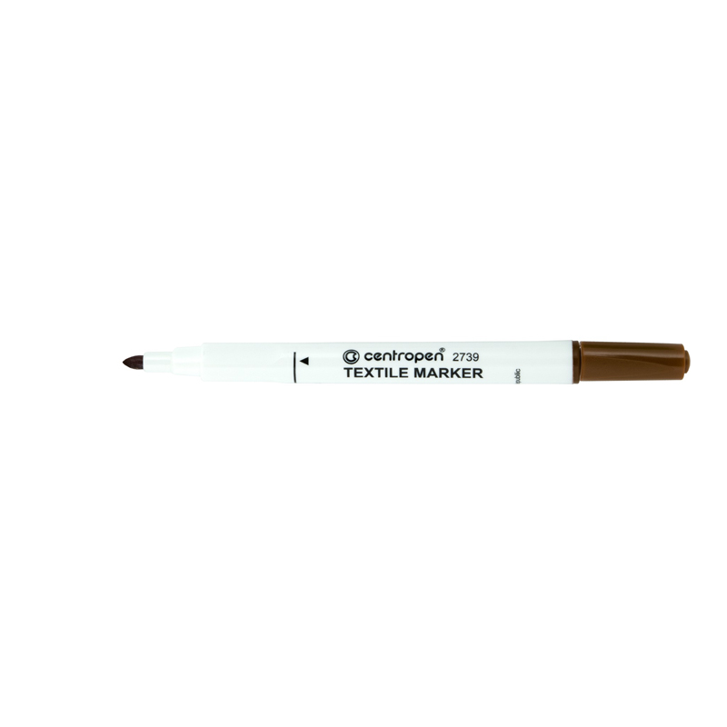 Маркер Textile 2739 2 мм коричневий Centropen
