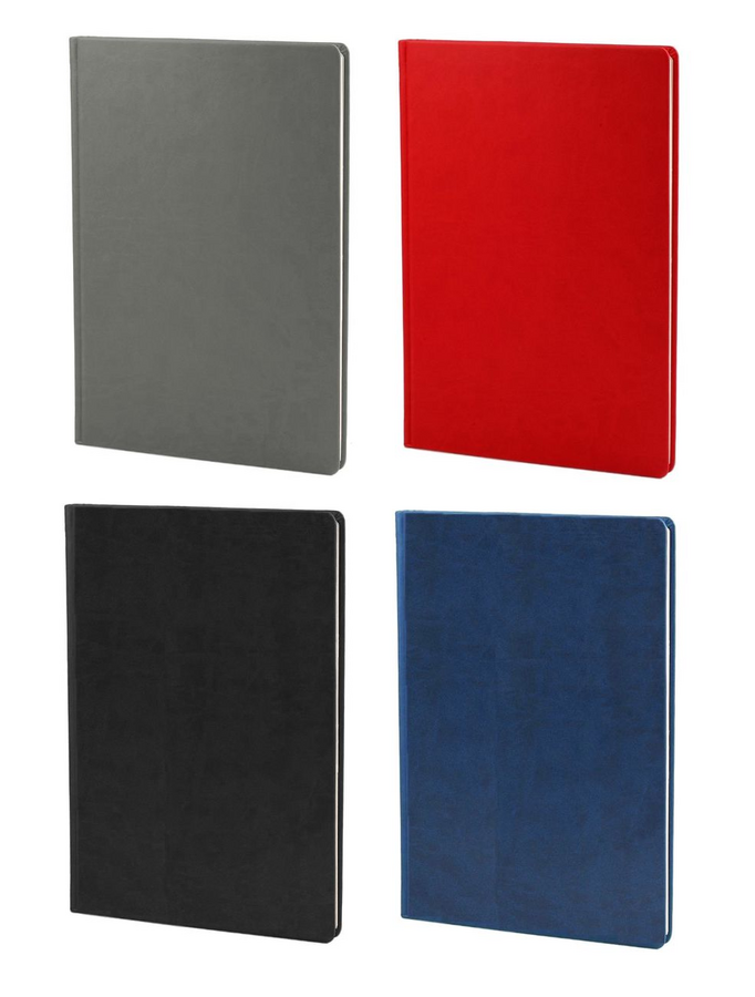 Записна книжка А4 (202*285),128 арк, клітка, крем. папір, обкл. баладек, асорті,  254/2 20