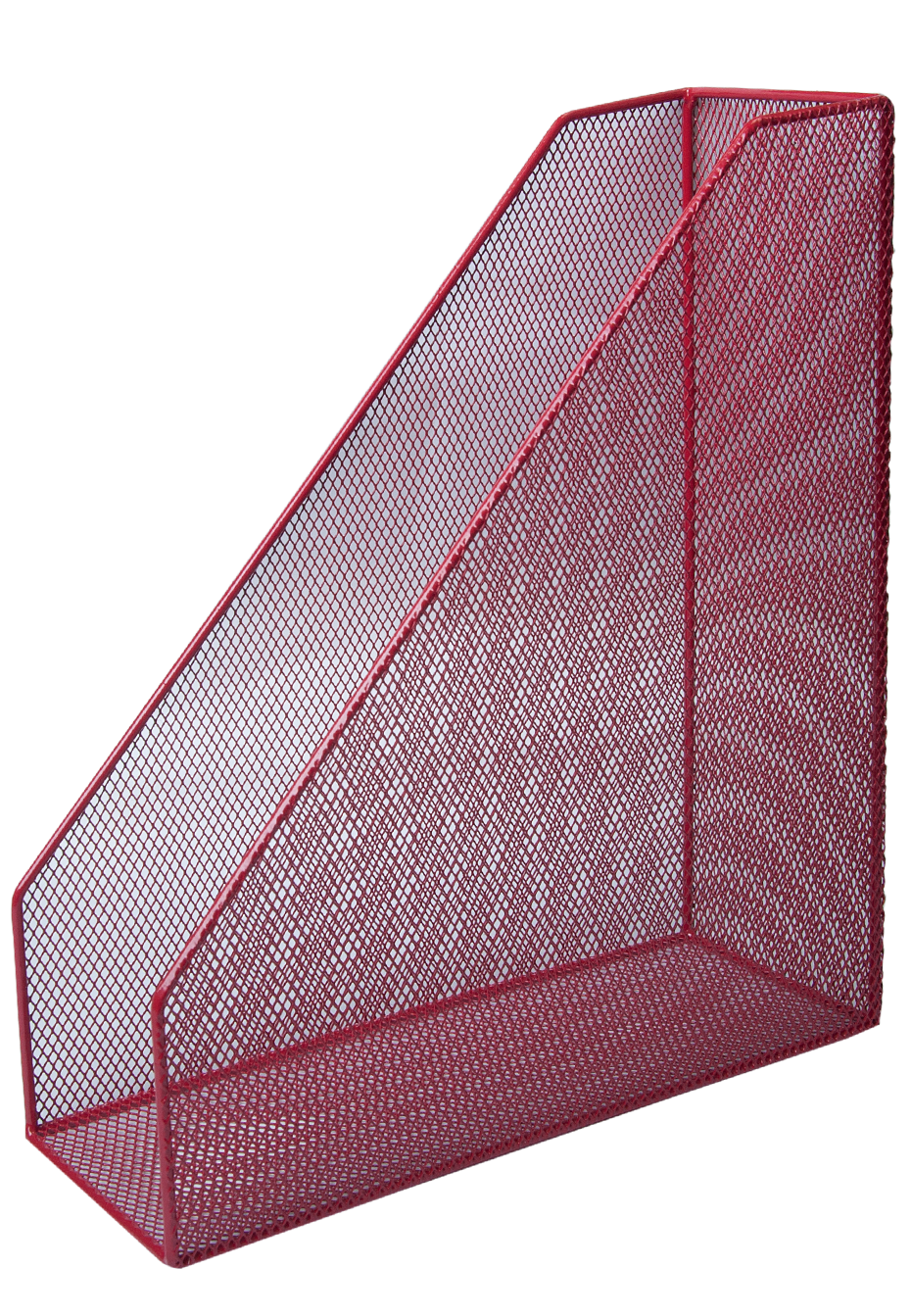 Лоток для паперів вертикальний 80x230x300мм, металевий, червоний BM.6260-05