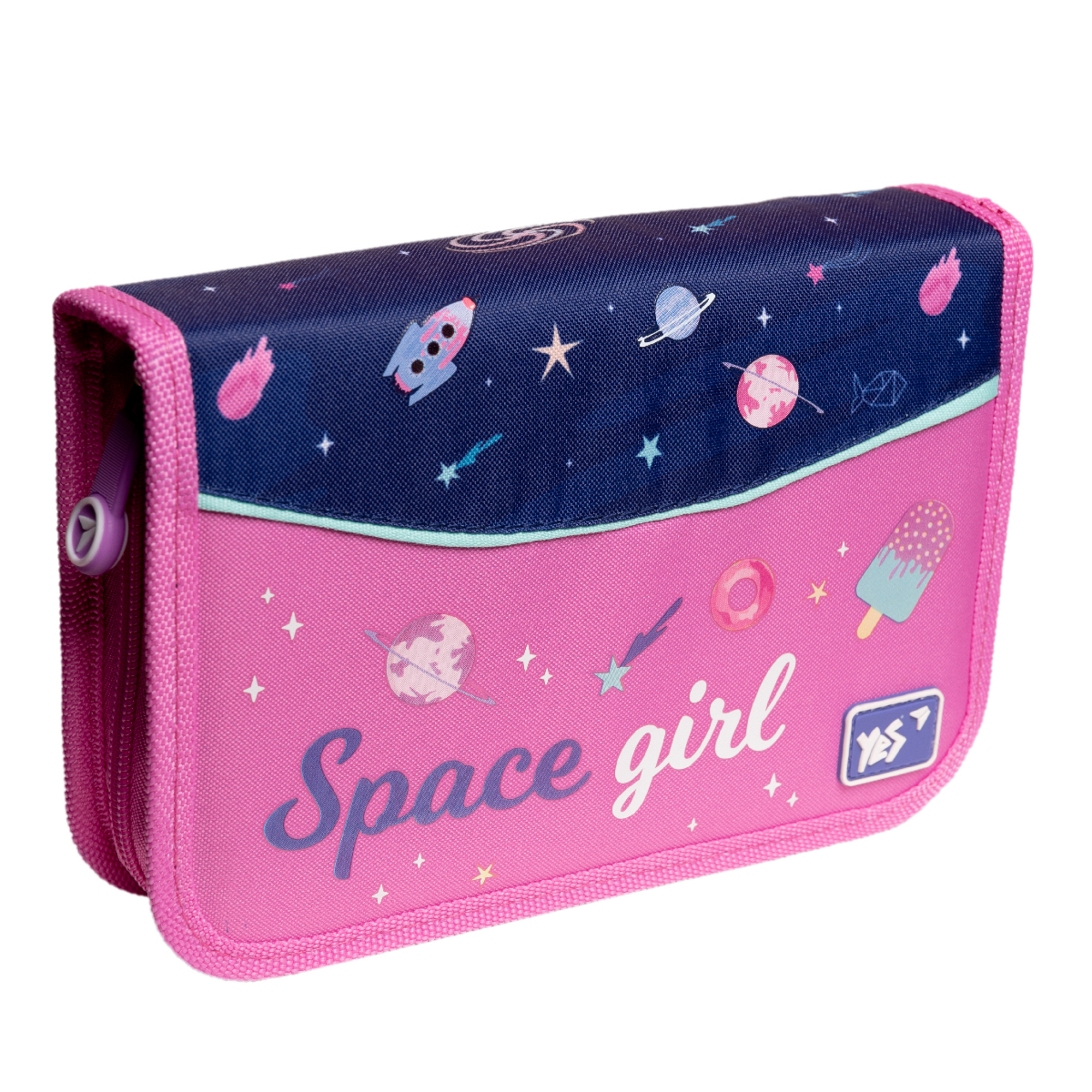 Пенал твердий YES одинарний з клапаном HP-03 Space Girl 533119