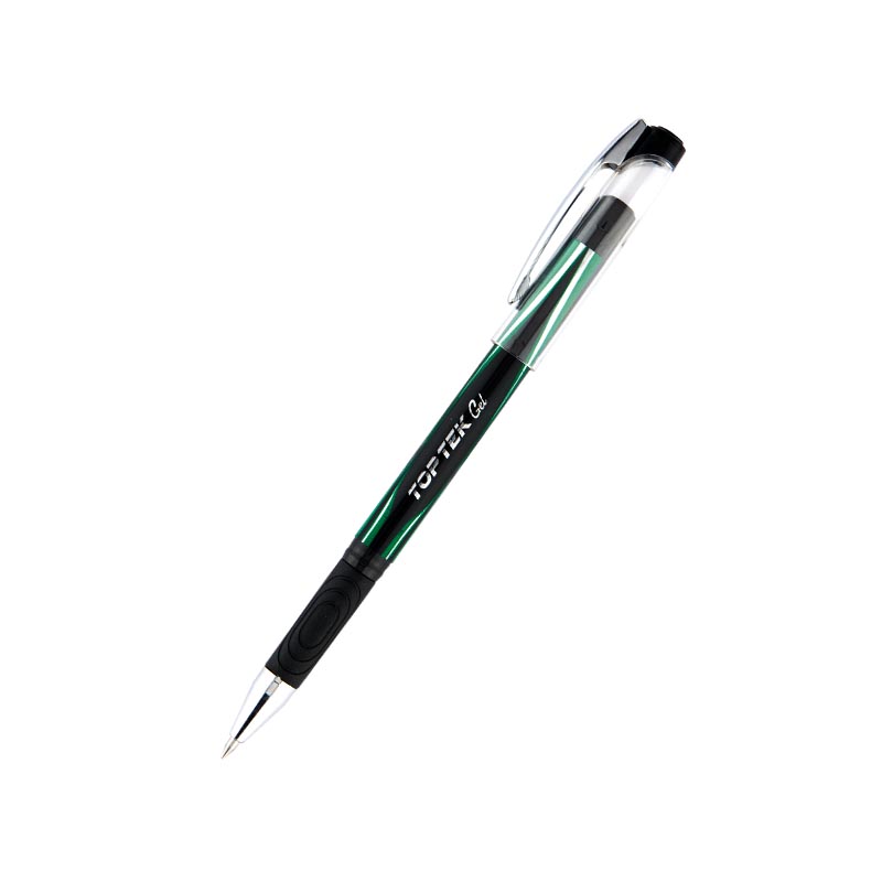 Ручка гелева Top Tek Gel, зелена UX-133-04