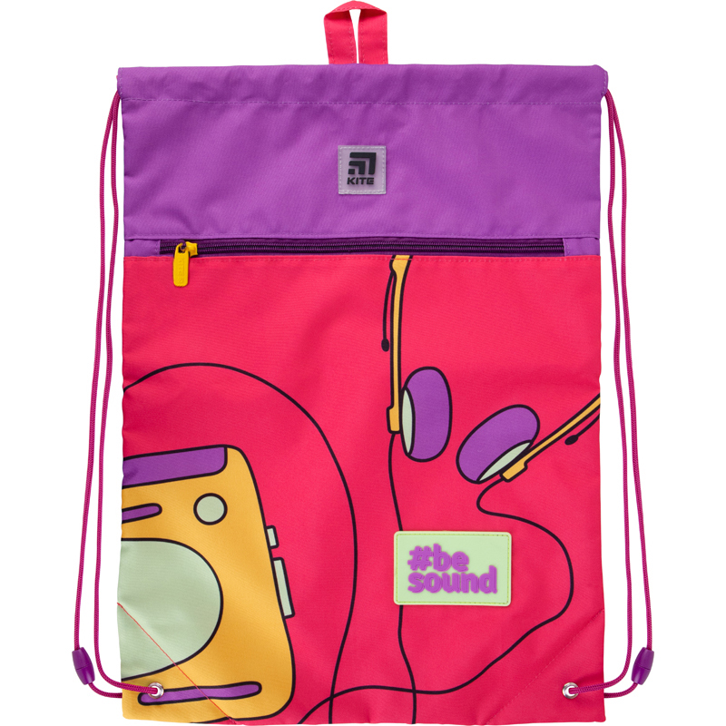Сумка для взуття з кишенею Kite Education K21-601L-22 Be sound