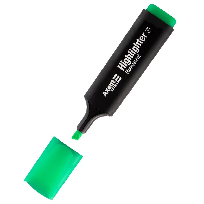 Маркер Highlighter D2501, 1-5 мм клиноп., зелений
