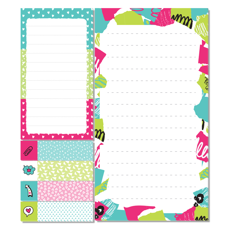 Блок паперу з клейким шаром, набір Color K21-299-1 Kite