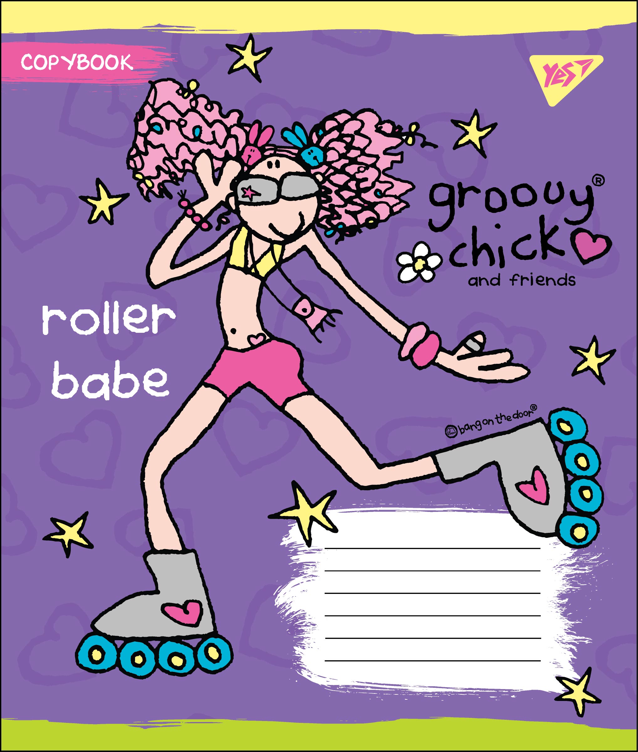 Зошит А5/12 арк лінія YES Groovy Chick 764501