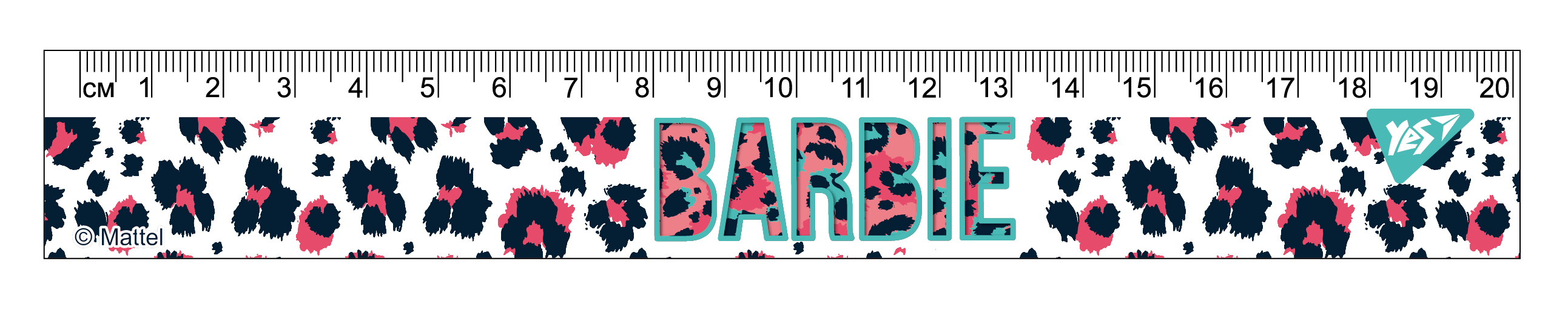 Лінійка пластикова, 20см. з нанесенням 