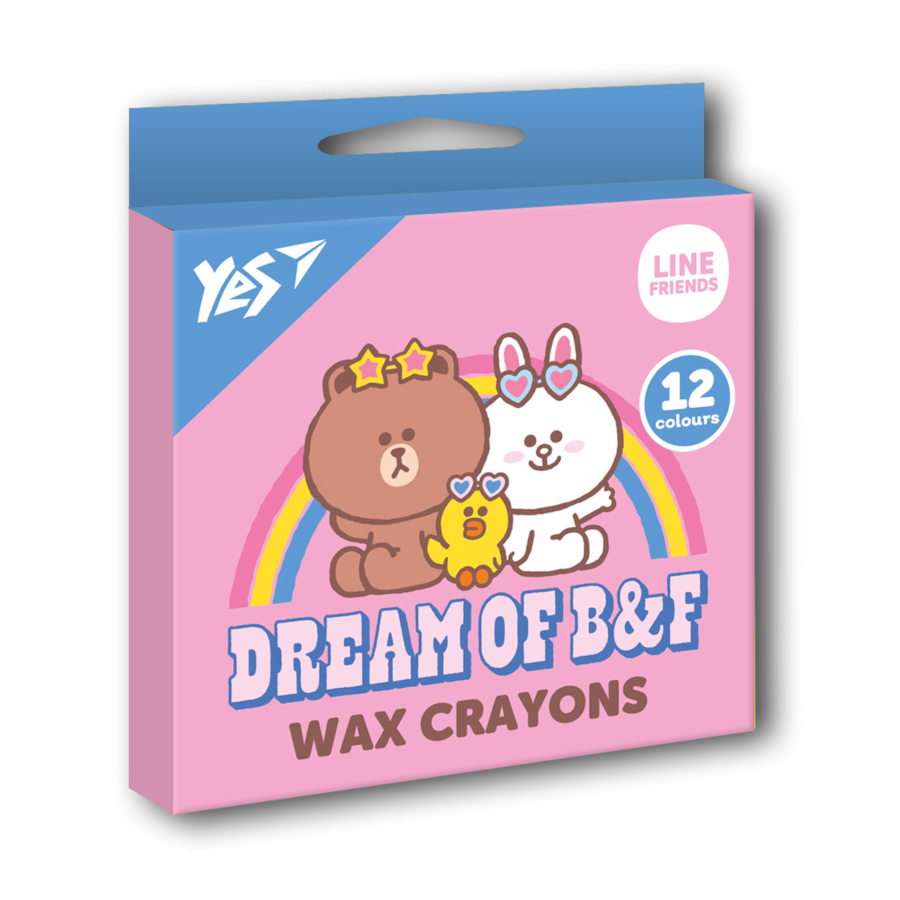 Олівці воскові кольорові YES 12 шт. 