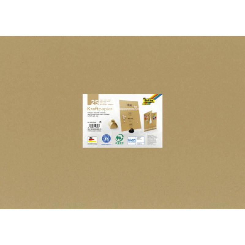 Крафт папір, В2 (50*70см), 120г/м2,  Folia