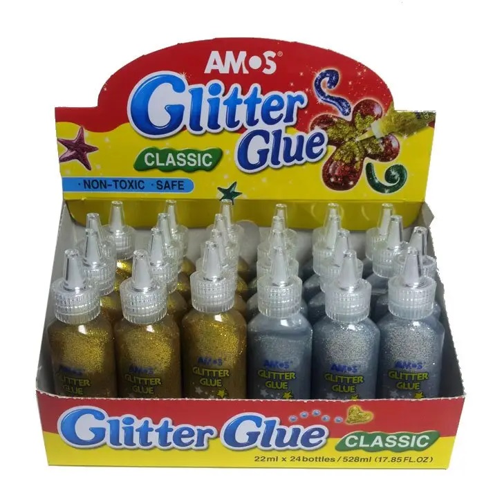 Клей - фарба Classic, 22 мл, серебриста GCL22D24SI Amos