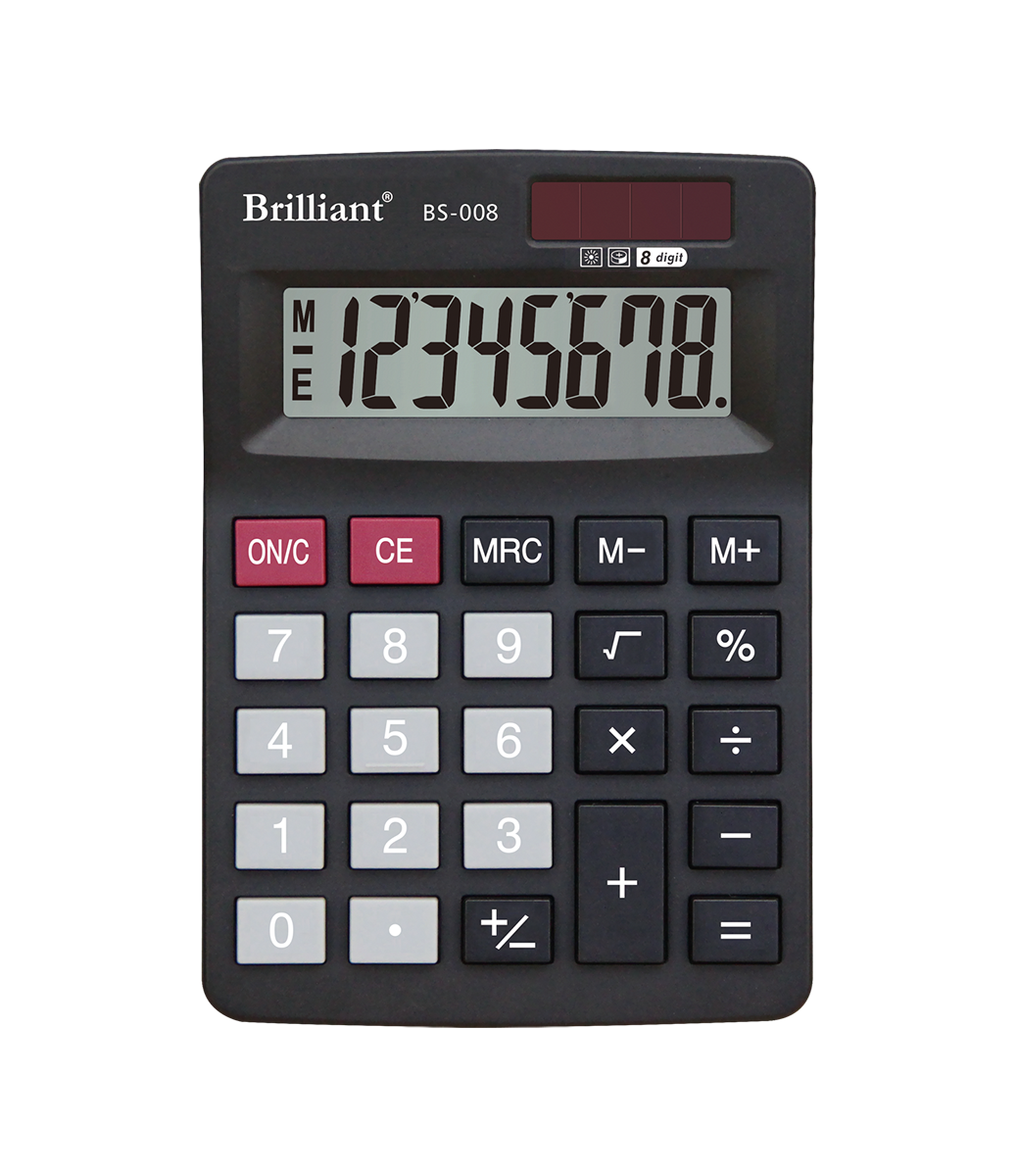 Калькулятор настільний BS-008 8 розрядів, 2-живл.