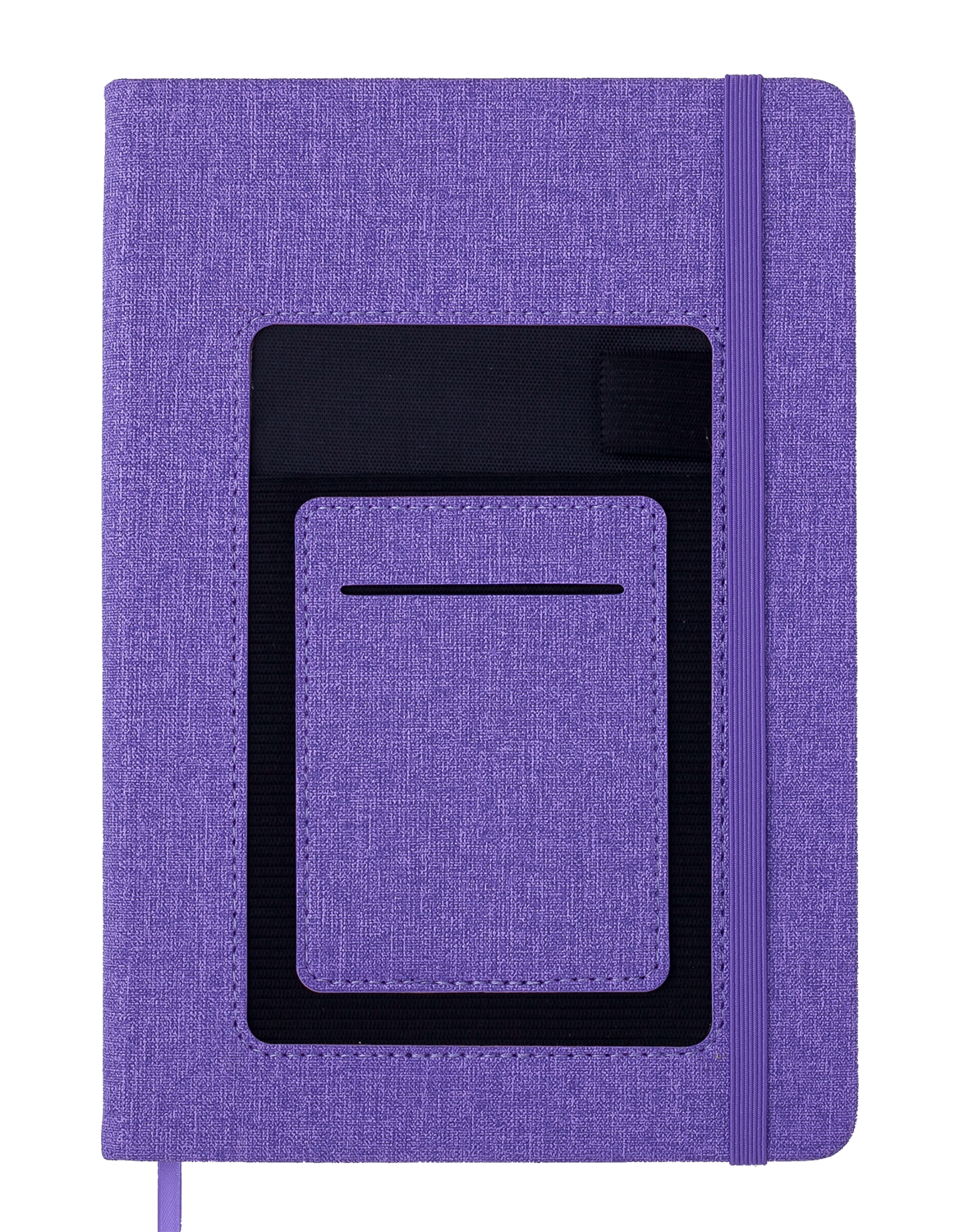 Блокнот діловий COMFORT А5, 96арк., клітинка, обкл. штучна шкіра, фіолетовий, BM.295109-07