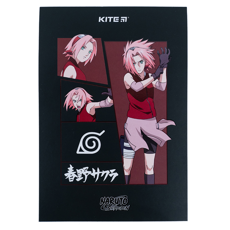 Блокнот-планшет A5, 50арк, клітинка, Naruto NR23-194-2 Kite