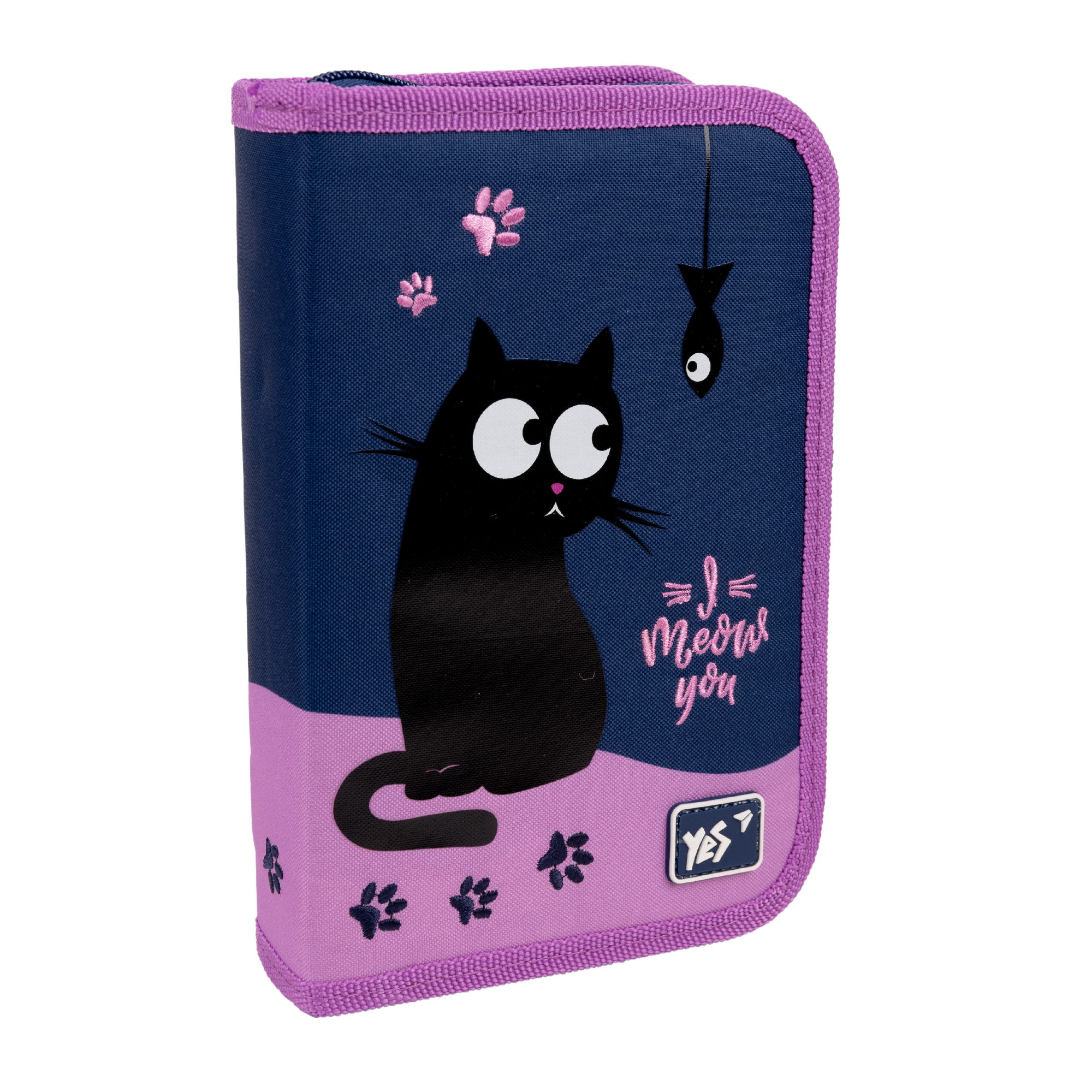 Пенал твердий YES одинарний з клапаном HP-03 Cats 533116