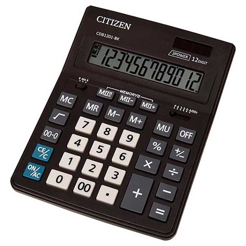 Калькулятор настільний, 12 розрядів, CDB-1201BK Citizen