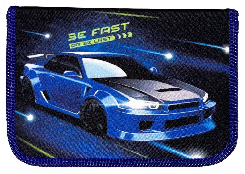 Пенал 1-яр. пустий, 1 відворот, поліестер, Fast Car, 24107C Class