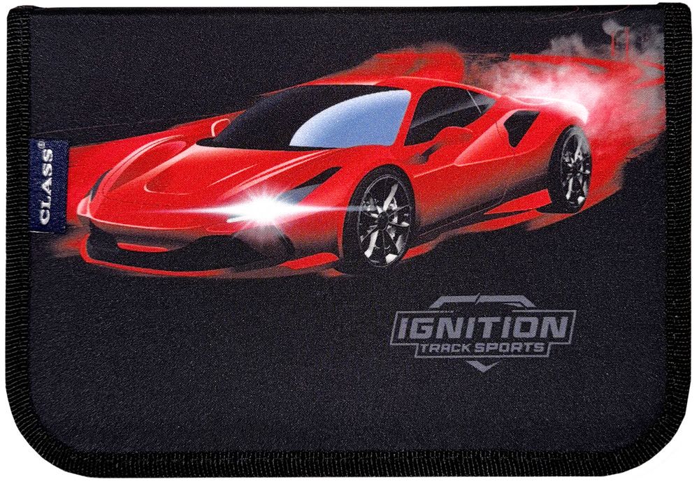Пенал 1-яр. пустий, 2 відворота, поліестер, Red Car, 24210C Class